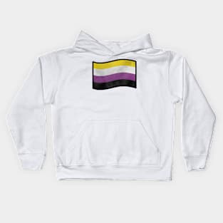 Foggy Nonbinary Pride Flag Kids Hoodie